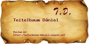 Teitelbaum Dániel névjegykártya