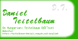 daniel teitelbaum business card
